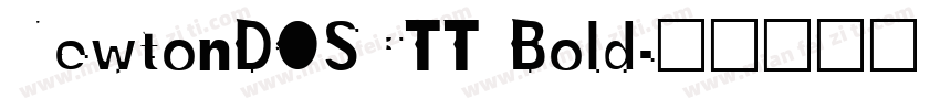 NewtonDOSCTT Bold字体转换